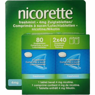 Nicorette Zuigtablet 4mg fresh mint