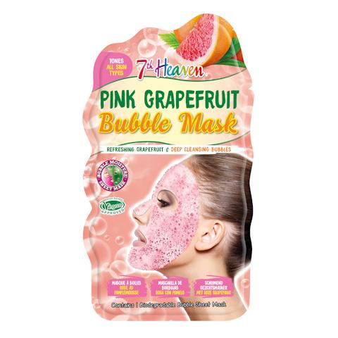 7th Heaven face mask pink grapefruit bubble sheet