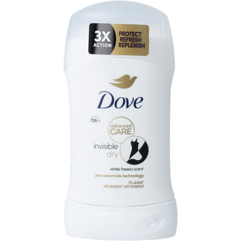 Deodorant stick invisible dry