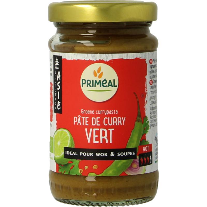 Groene curry pasta bio