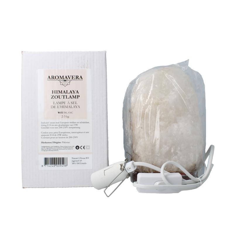 Himalaya zoutlamp wit 2-3kg
