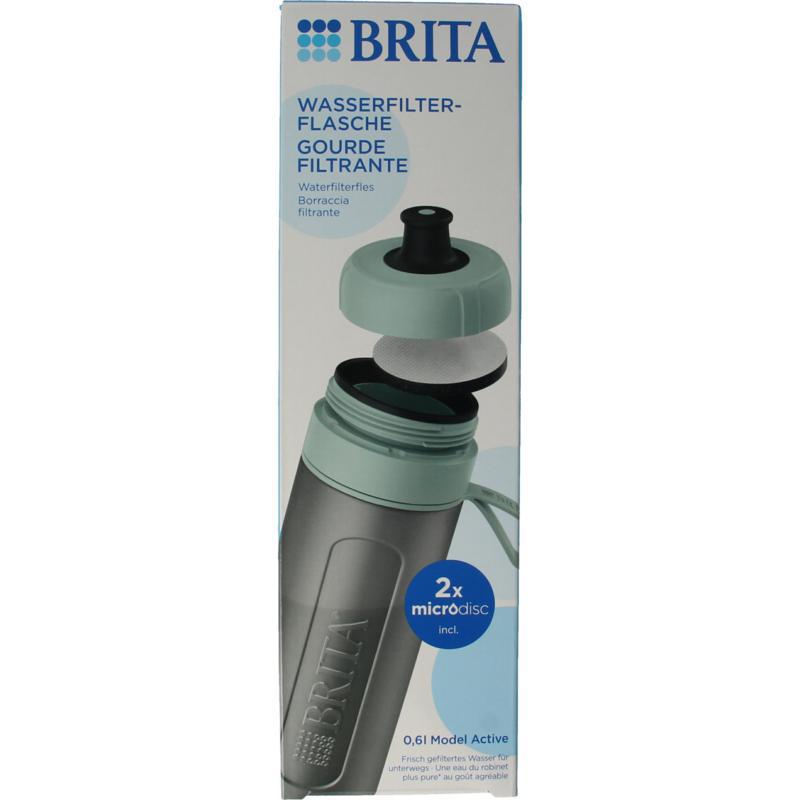 Waterfles active dark green