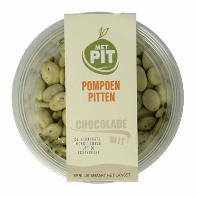 Met PIT Pompoenpitten witte chocolade