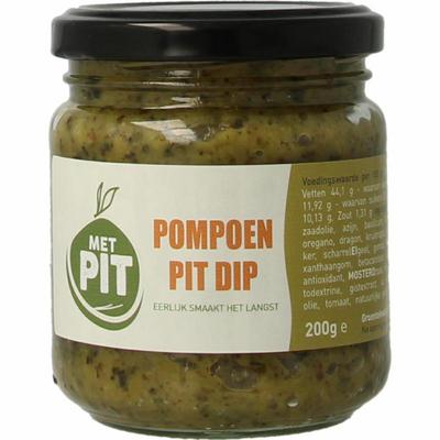 Met PIT Pompoenpit dip