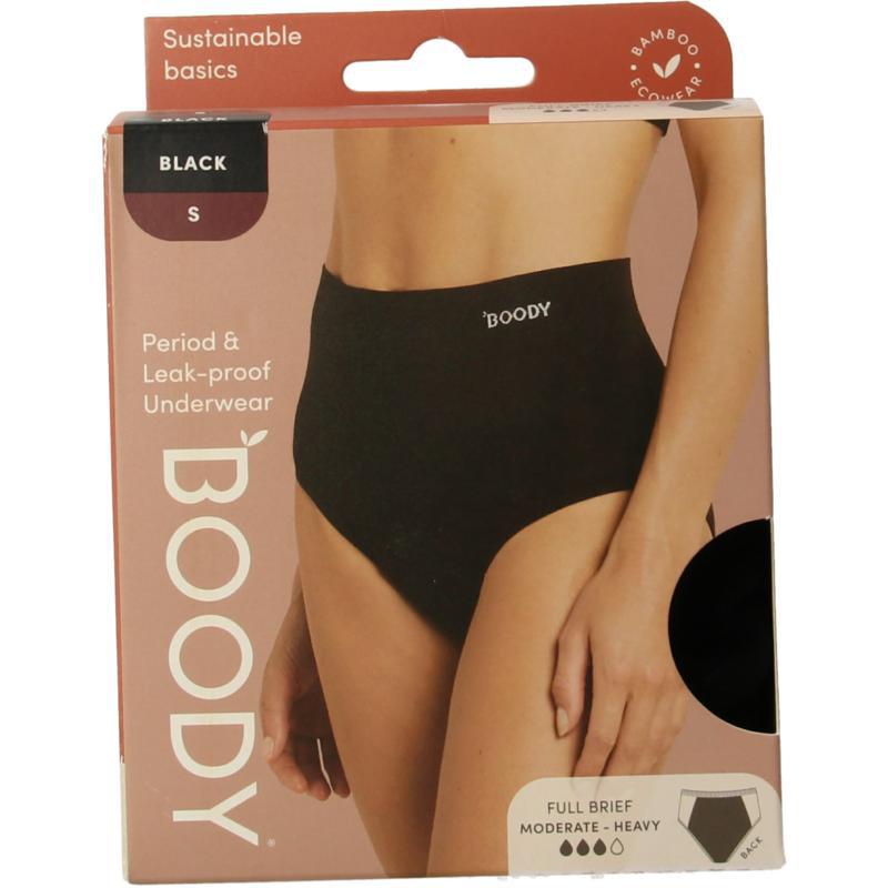 Menstruatieondergoed bikinislip zwart lich/norm S