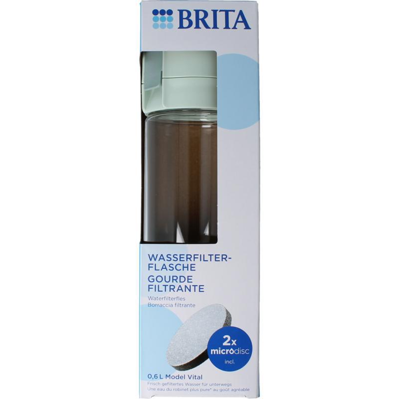 Waterfles vital licht groen