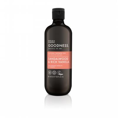 Baylis & Harding Goodness men showergel sandelwood & rich vanilla
