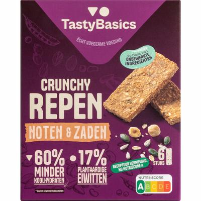 TastyBasics Crunchy less carb repen noten & zaden