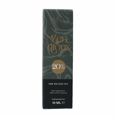Zendrops CBD olie 20% hennepzaadolie