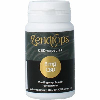 Zendrops CBD capsules 5mg hennepzaadolie