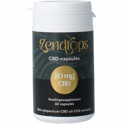 Zendrops CBD capsules 20mg hennepzaadolie