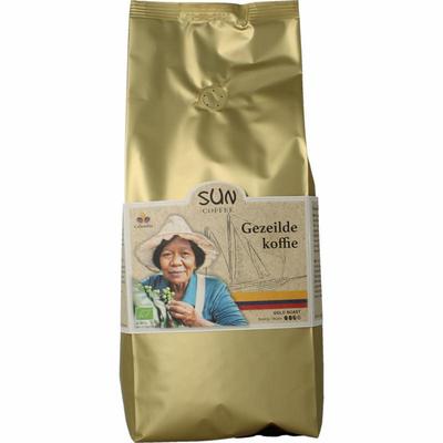 SUN Coffee Gezeilde koffiebonen gold roast bio