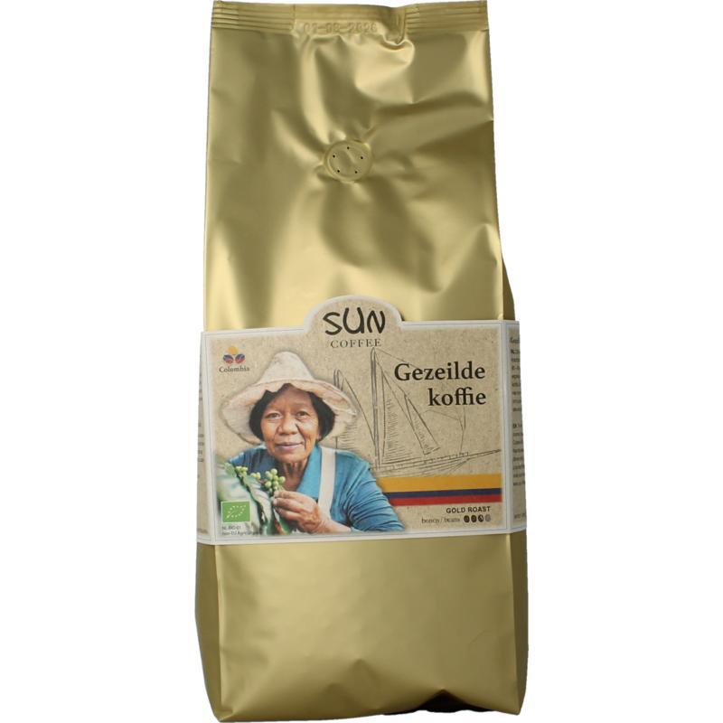Gezeilde koffiebonen gold roast bio