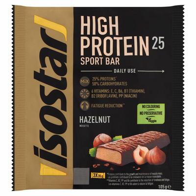 Isostar High protein 25 sport bars hazelnut 3 pack