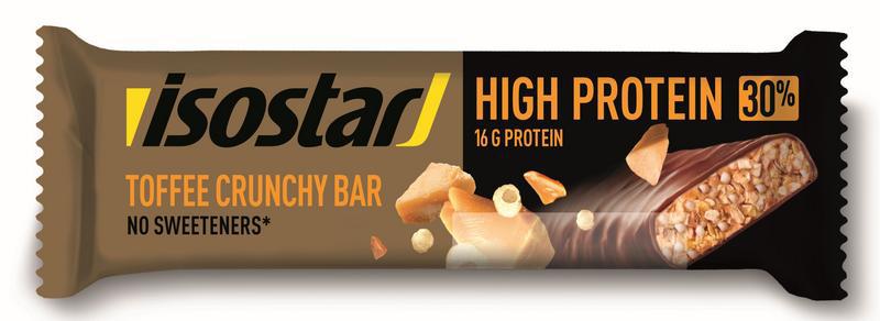 High protein 30 bar toffee crunchy