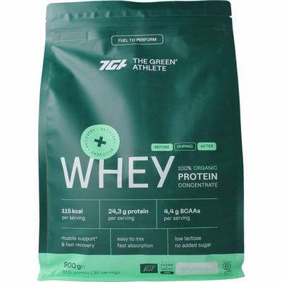 The Green Athlete Whey protein concentrate unflavoured bio
