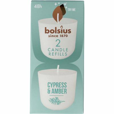 Bolsius Clean light cypress & amber navul