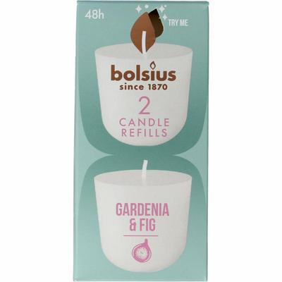 Bolsius Clean light gardenia & fig navul