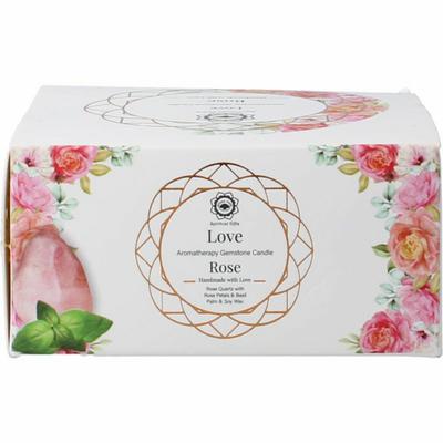 Bolsius Gemstone candle love rose