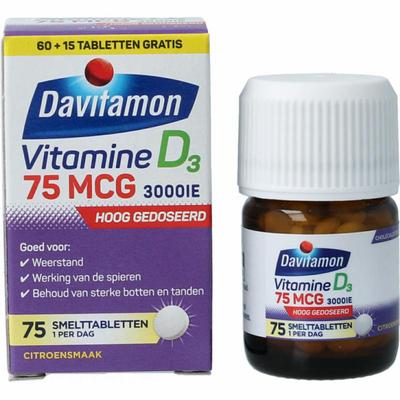 Davitamon Vitamine D 75mcg