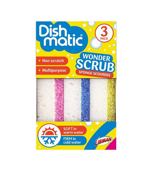 Wonder scrub schuursponzen krasvrij 3-pack