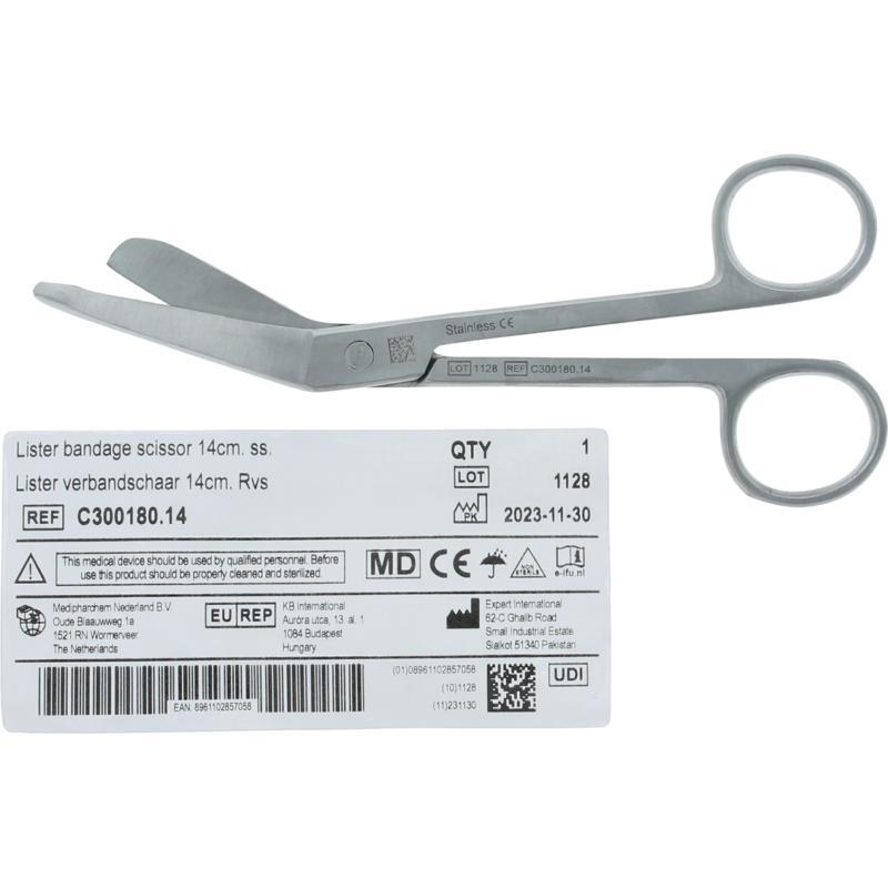Verbandschaar RVS 14cm