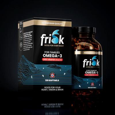 Frisk Omega 3 gezin – visolie met DHA & D3