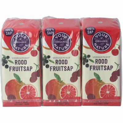 Your Organic Nature Rood fruitsap 200 ML bio