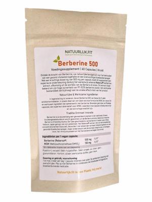 NATUURLIJK.FIT B.V. berberine 500mg 60ca