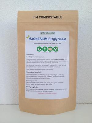 NATUURLIJK.FIT B.V. magnesiumbisglycinaat 200gr