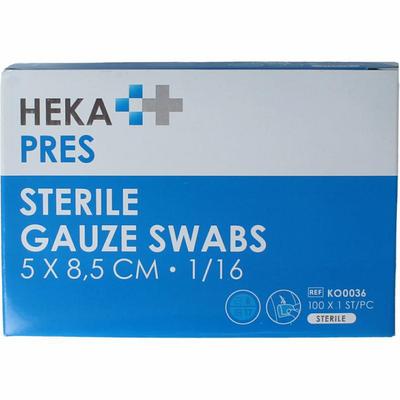 Hekapres Hydrofiel gaaskompres 5x8.5cm