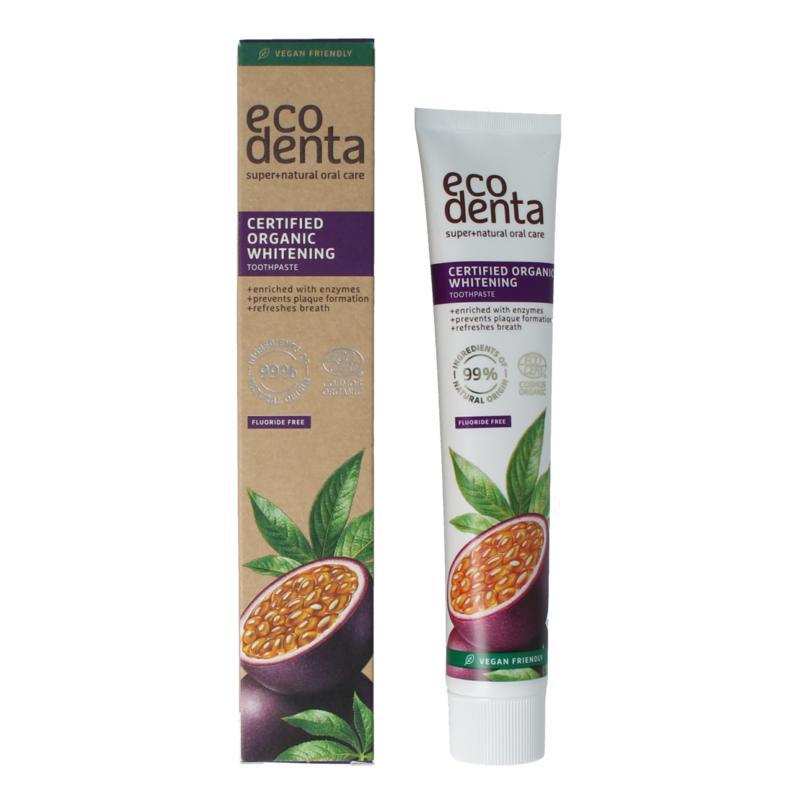 Tandpasta whitening passievrucht bio