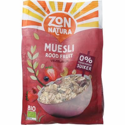 Zonnatura Muesli rood fruit bio
