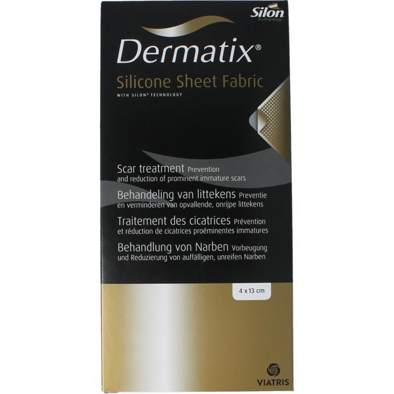 Dermatix siliconen sheet fabric 4x13cm