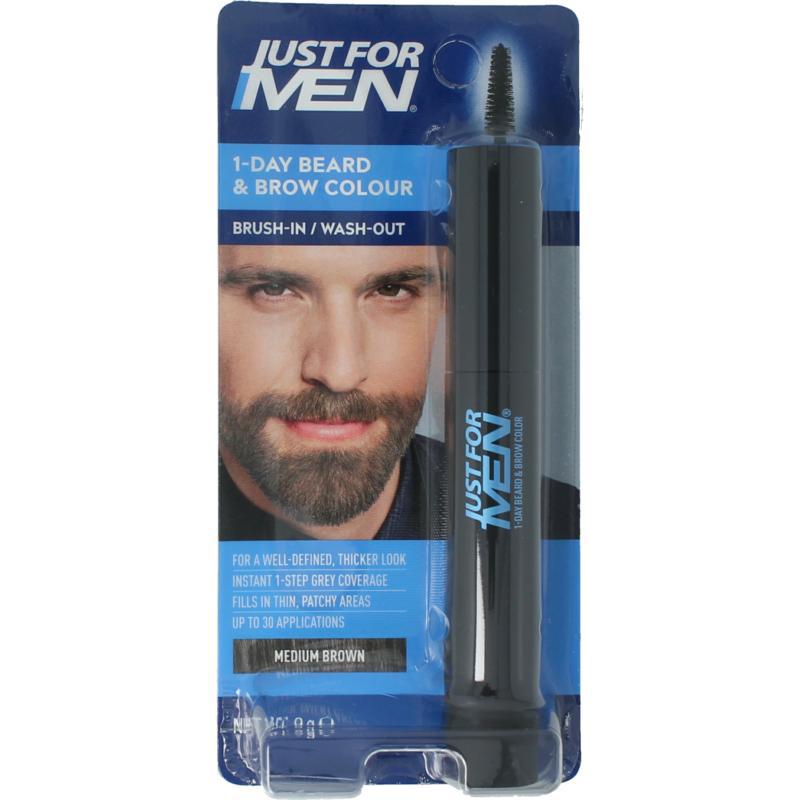 Baard / wenkbrauw midden bruin