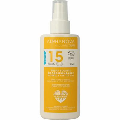Alphanova Sun Sun bio spray SPF15 vegan