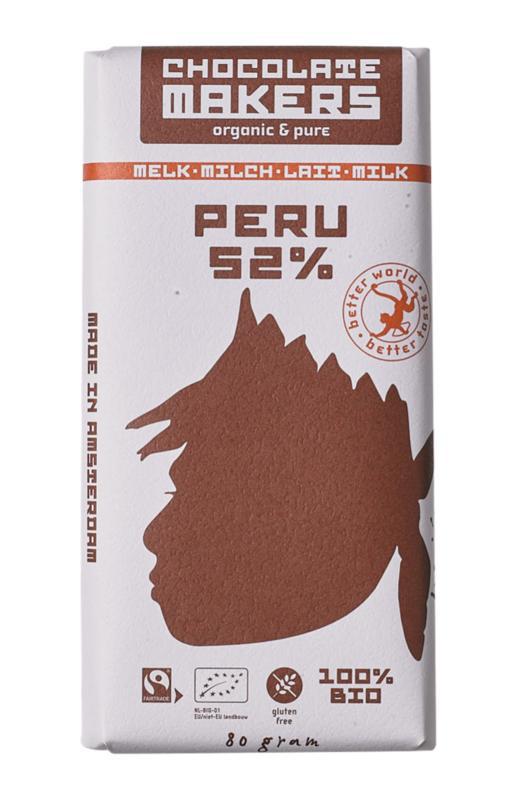 Awajun 52% donkere melk fairtrade bio