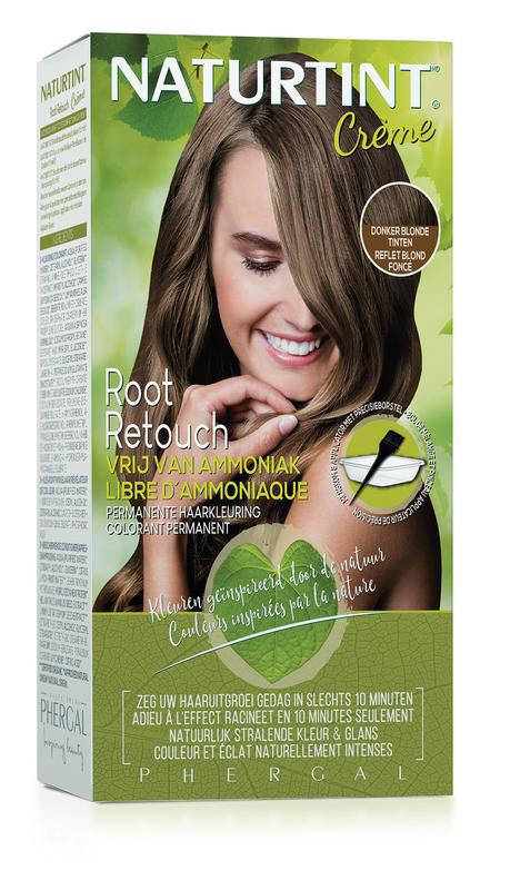 Root retouch donkerblond
