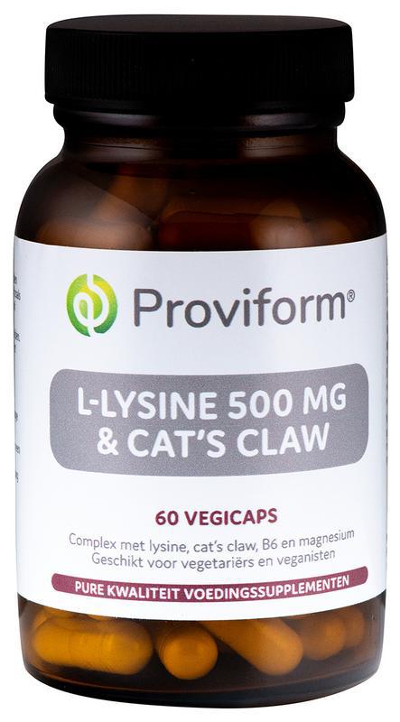 L-Lysine 500mg & cats claw