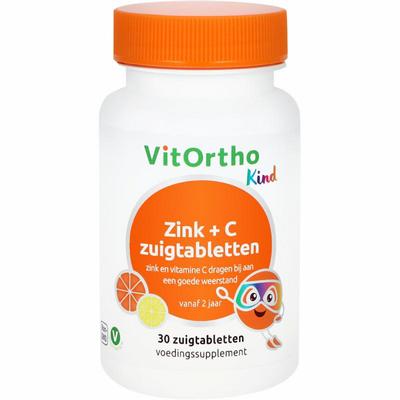 VitOrtho Zink + C kind zuigtabletten