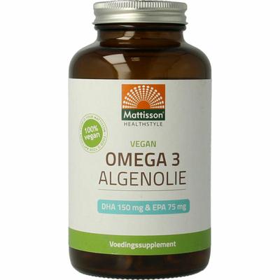 Mattisson Vegan omega 3 algenolie DHA 150mg EPA 75mg
