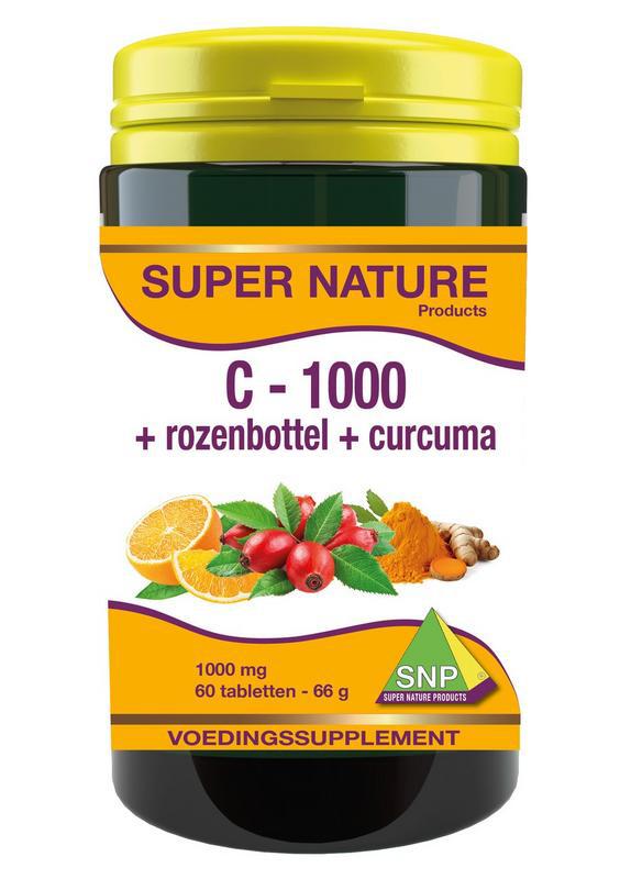 Vitamine C + rozenbottel + curcuma 1000mg