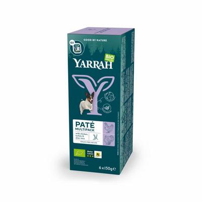 Yarrah Hondenvoer multipack pate kip en kalkoen bio