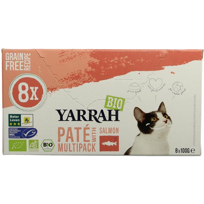 Multipack kat met pate en zalm bio