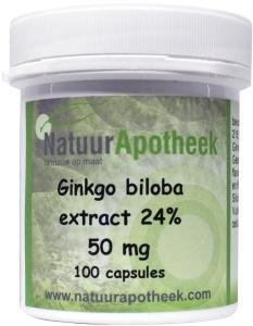 Natuurapotheek Ginkgo biloba 24% 50mg