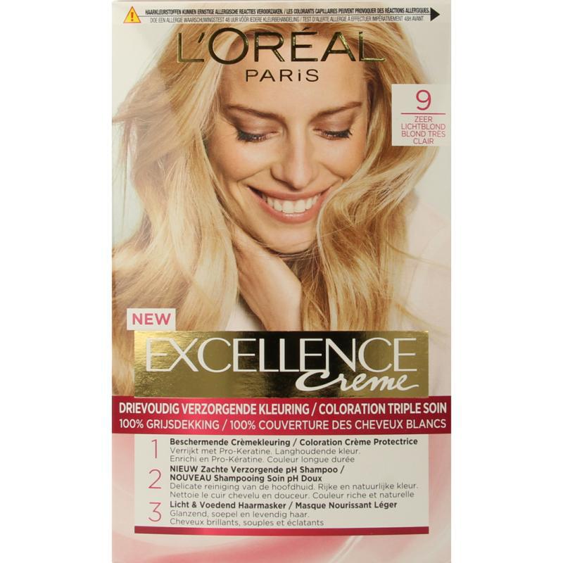 9 zeer lichtblond