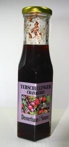 Terschellinger saus, dessert cranberry 200 ml