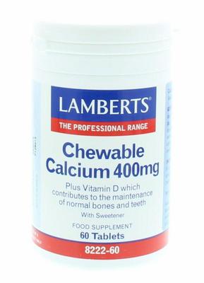 Lamberts Calcium 400mg kauwtabletten + Vit. D en Fos