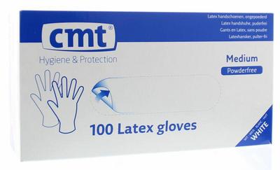 CMT Onderzoekshandschoen latex naturel poedervrij M