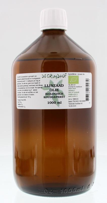 Lijnzaadolie koudgeperst bio